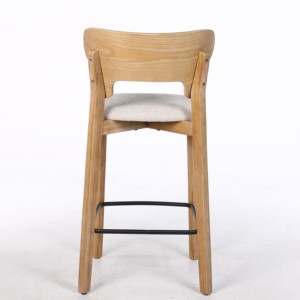 Hiện đại truy cập chiều cao xoay thanh phân bọc vải Gỗ lưng chân ăn ngoài trời phòng khách phòng ngủ ổn định bền - Product Image 5