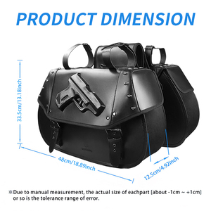 YINGSI grande capacité étanche <span class=keywords><strong>moto</strong></span> cuir sacoche propre moule accepter étiquette personnelle personnalisation OEM/ODM - Product Image 2