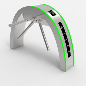 Tourniquet trépied automatisé à hauteur de taille avec compteur, pour contrôle d'accès et système de billetterie en voie rapide - Product Image 1