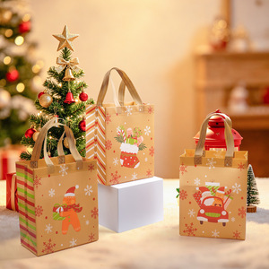 Lingxu <b>Christmas</b> <b>Gift</b> <b>Bags</b> 21x12x26cm Non Woven Tote <b>Bags</b> With Printing For Holiday Party Packaging - Product Image 4