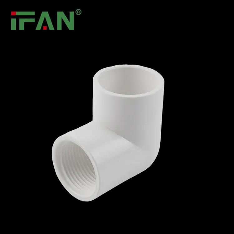 Ifan-codo de Pvc de fábrica de China, accesorio de tubería de fontanería, 90 grados, 3/4 ", Sch40