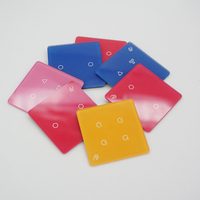 Prix du panneau de bouton poussoir en verre trempé avec impression personnalisée en soie rouge, bleu, jaune, rose