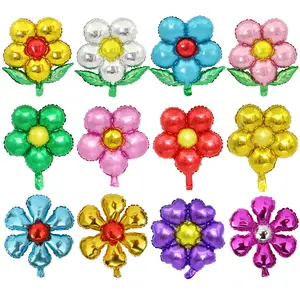 Blumen ballon Fünf Blütenblatt Blumen ballon Fünf Blatt Klee Kinder Spielzeug Hochzeit Geburtstags feier Dekoration Unisex Set Geschenk Spielzeug 15g