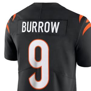 Versand bereit Joe Burrow Black Genähtes American Football-Trikot in bester Qualität - Product Image 1