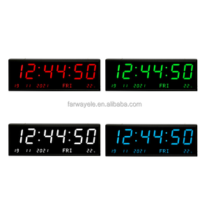 Lớn Đồng hồ treo tường kỹ thuật số, quá khổ dẫn đồng hồ kỹ thuật số lớn hiển thị rộng dẫn hiển thị treo tường ngày và nhiệt độ - Product Image 6