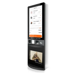 Terminal de service gouvernemental intelligent de 47 pouces à écran tactile kiosque interactif en libre-service numérique polyvalent