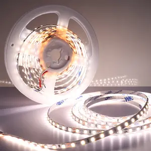 DC 12V 24V SMD 2835 ไฟ LED Strip 240D 120D 60D ยืดหยุ่น 3000K 4000K 6500K สีขาว RGB Luces LED 2835 ไฟ LED Strip