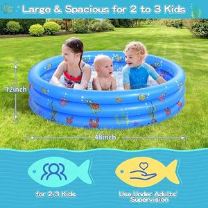 Giardino rotondo gonfiabile piscina per bambini, portatile gonfiabile bambino/bambini piccola pompa piscina, piscina per bambini - Product Image 5