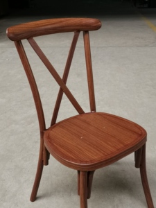 Popular fiesta al aire libre X Back Cross Back silla de aluminio para banquetes de Hotel y bodas - Product Image 5