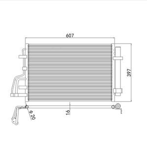 Condensador de CA automático del sistema de aire acondicionado del coche del mercado de accesorios para HYUNDAI ELANTRA OEM 976062H000 2H010 - Product Image 5