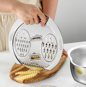 ชุดถ้วยชามสแตนเลส304พร้อมที่ขูดสำหรับเครื่องล้างข้าวในครัว - Product Image 5