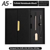Ensemble de carnets de notes de luxe vintage en PU avec logo personnalisé, planificateur spirale professionnel à couverture rigide pour réunions de bureau et école personnalisée