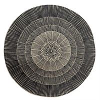 Set de table rond bohème tissé avec pompons, diamètre 380 mm, épaisseur 10 mm, adapté aux tables à manger