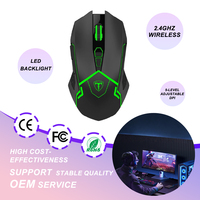 Souris de jeu sans fil 2.4Ghz, très faible consommation d'énergie