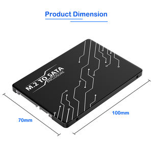 2.5 inci SATA SSD Chassis NGFF M.2 kunci B & M ke SATAIII aluminium logam portabel M2 SSD Adapter SATA Converter SSD kandang - Product Image 5