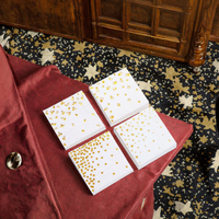 Individuell Bedruckte Einweg-Farbige 1-lagige Taschenförmige Party-Papierservietten für Hochzeiten