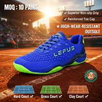 Baskets de tennis unisexe en gros, durables, avec tige synthétique, largeur large, grande taille, semelle intérieure amortie, à lacets, pour terrains durs extérieurs