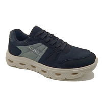 Chaussures de course pour hommes en denim léger avec doublure en mesh, grande taille, amorties, tendance mode, style urbain