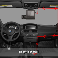 Offre Spéciale dash cam DVR 70ma pro caméra de voiture enregistreur vidéo de voiture GPS tracker 2 lentilles dash cam caméra de voiture