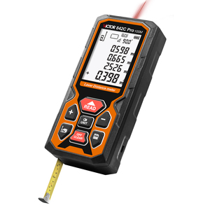 Télémètre laser VICTOR 842A Pro 50m, télémètre laser portable avec ruban à mesurer intégré, outil de mesure - Product Image 1