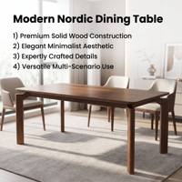 Table à manger ronde extensible en bois de frêne blanc crème style nordique, mobilier moderne et écologique pour appartement, projet hôtelier, vente en gros OEM