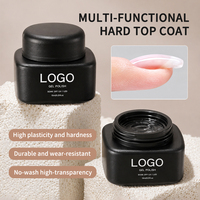 Gel de finition multifonctionnel haute dureté 1kg 15ml, sans résidu, super brillant, vernis à ongles UV sans étiquette, gel UV durcissant