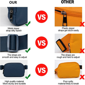 Sac de poitrine unisexe en polyester imperméable personnalisable pour sports de plein air, décontracté, course, ceinture réglable, sac banane - Product Image 4