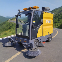 Nouvelle balayeuse électrique autoportée ConTour 48V, largeur de balayage 2500mm, pour usage agricole, nettoyage à eau froide haute pression, 300L, 21000/h