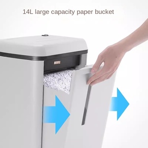 Déchiqueteuse de papier électrique <span class=keywords><strong>SUNWOOD</strong></span> SD9280, niveau de sécurité 4, déchiquette 6 feuilles, fonctionnement continu, 20 minutes, capacité du bac de 14 L - Product Image 1