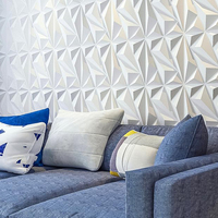 Panneaux muraux décoratifs en PVC 3D effet diamant, vente en gros, meilleur prix pour la maison et l'hôtel
