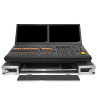 Consola de Control Ma2 Black Horse, Pantalla Táctil Capacitiva TFT-LCD de 19 Pulgadas, Pantalla Dual, Controlador DMX512, Trackball para Luces Beam/Par, Clasificación IP33
