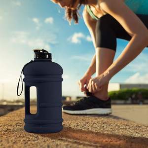 2,2 L Halve Gallon Waterkruik Gym Sportfles Grote Plastic Herbruikbare Fles Met Handvat Riem Lekvrije Fitness Outdoor Fles - Product Image 2