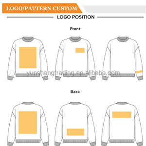 Sudadera Unisex con Cuello Redondo, Estilo Hip Hop Urbano, Hombros Caídos, Color Liso, Talla Grande, con Impresión de Logotipo Personalizado - Product Image 5