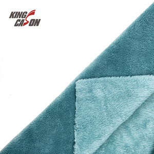 Kingcason Loại Khác Nhau Tái Chế 300gsm 100% Polyester Màu Rắn Bắc Cực <span class=keywords><strong>Fleece</strong></span> Vải Cho Đồ Ngủ - Product Image 2