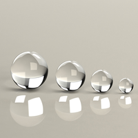 Diamètre sur mesure 1mm 2mm 3mm 4mm 5mm JGS1 Lentille à bille optique en verre de quartz