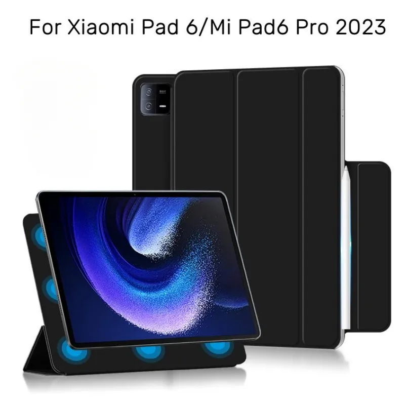 Nuova custodia per Xiaomi Mi Pad 6 Pro custodia magnetica Smat PU custodia pieghevole in pelle per Xiaomi Pad 6 custodia per Mi Pad 6 Pro 2023