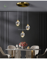 Moderne Simple Lumière De Luxe Lustre En Cristal Hôtel Appartement Lobby Décoration Suspension Lampe Escalier Droplight Plafonnier