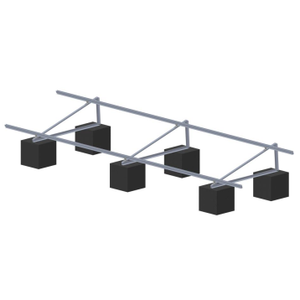 Système de montage solaire moderne de haute qualité avec fondation en béton ciment, structures de panneaux photovoltaïques pour toits plats, solution solaire - Product Image 2