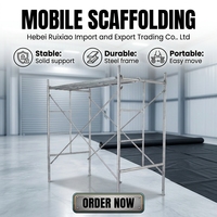 Plateforme d'échafaudage pliable réglable pour échelles, tour d'échafaudage mobile pliable, banc de travail portable pour la peinture et le nettoyage