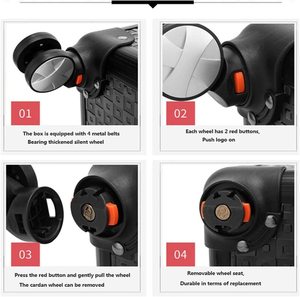 Estuche de maquillaje <span class=keywords><strong>profesional</strong></span>, maletín de aluminio ABS, <span class=keywords><strong>manicurista</strong></span> de belleza de viaje, <span class=keywords><strong>Maleta</strong></span> grande, equipaje de rodillo, negro multicapa - Product Image 6