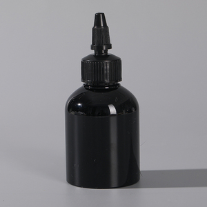 Chai Nhựa Đen PET Boston Chai Tròn W/Đen Disc Top <span class=keywords><strong>Caps</strong></span> <span class=keywords><strong>Twist</strong></span> <span class=keywords><strong>Caps</strong></span> Có Thể Ép Đen Boston Lotion Chai Dầu Gội Đầu - Product Image 3