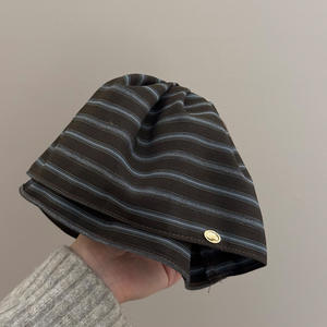 กิ๊บติดผมทรงโบว์ลายเรขาคณิตสีน้ำเงินสไตล์เกาหลี ขนาดกลาง พร้อมผ้าคลุมกิ๊บลายฉลาม - Product Image 5