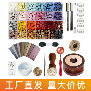 Kit de sellos de cera Sudisi de 24 colores con herramientas para manualidades y decoración - Product Image 2