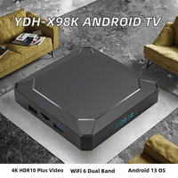 Nouveau modèle 4GB 64GB Android 14 TV Box S96 Max Plus 4K Récepteur Internet T95 H616 4GB 64GB Décodeur TV