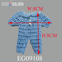 8x8cm Bunte 100% Baumwolle Elegante Gehäkelte Baby-Shower-Gastgeschenke Dekoration Mini-Babykleid Weihnachten Taufe Ramadan EVER GOLDEN