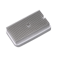 Dissipateur thermique compact rectangulaire en aluminium anodisé argenté pour circuits imprimés, MOSFET, diodes, circuits intégrés, IGBT et plaques de base