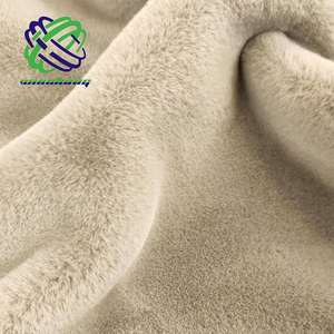 2022 NEW Eco <strong>Fur</strong> Solid Color 1200gr Rabbit Re Faux <strong>Fur</strong> Fabric for Jackets Hats Bags - Product Image 3