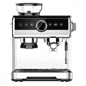 Cafetera Espresso Semiautomática de Calidad Profesional - Acero Inoxidable con Molinillo Integrado, Pantalla Digital y Multifuncional - Product Image 2