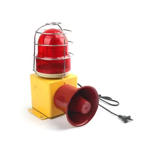 Flashing light sound and visual alarm warning light industrial LED waterproof voice audible visual alarm sounder