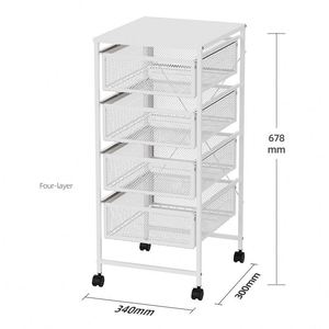 Venta al por mayor Cajón Estantes móviles Extraíble Estante para frutas y verduras Casa Carro Almacenamiento Rackm - Product Image 3